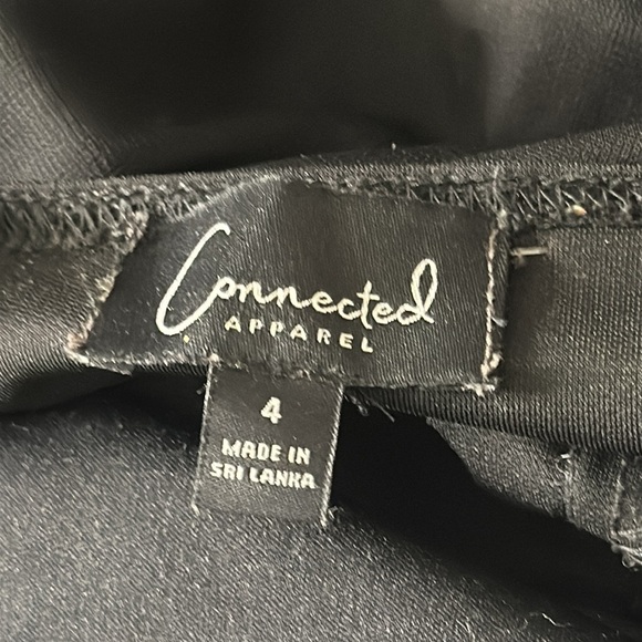 Connected apparel size 4 halter top jumpsuit with billy chiffon overlay NWOT - Picture 13 of 14